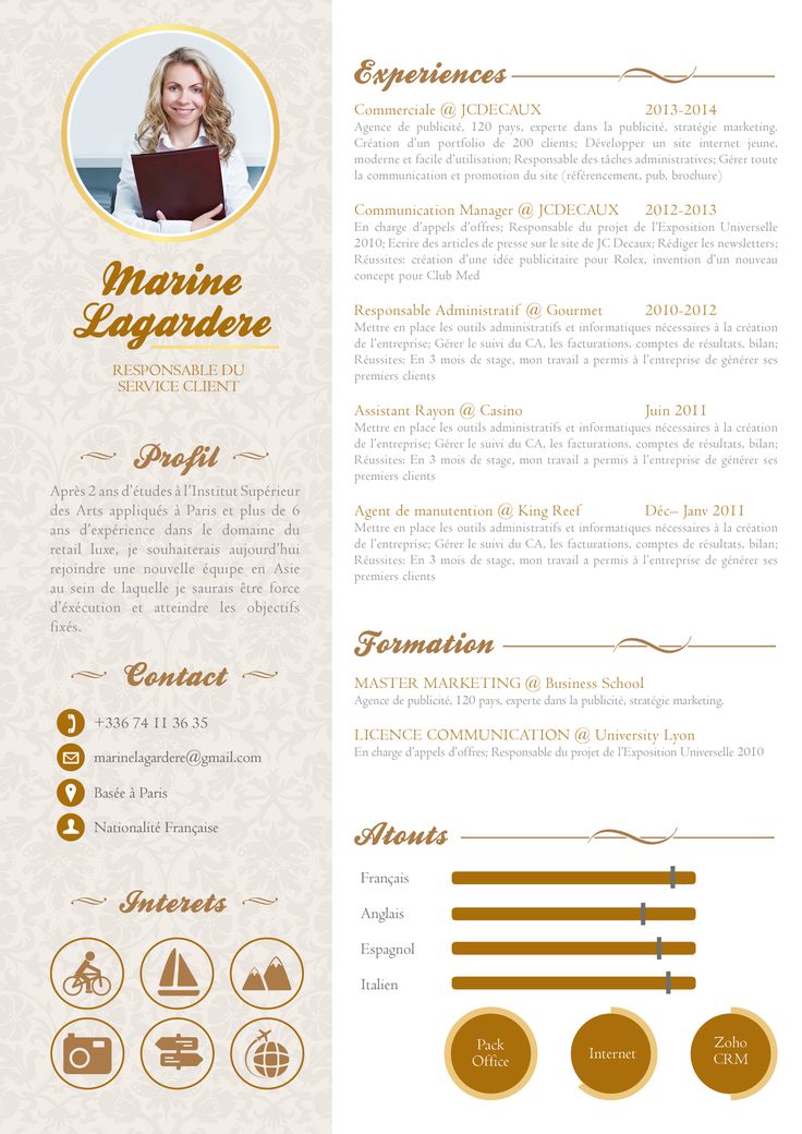 Resume Infographic Cv Original Un Cv Pas Comme Les Autres Mycvfactory Resumes Tn Home Of Resumes Inspiration Ideas Beautiful Professional Resume Ideas That Work