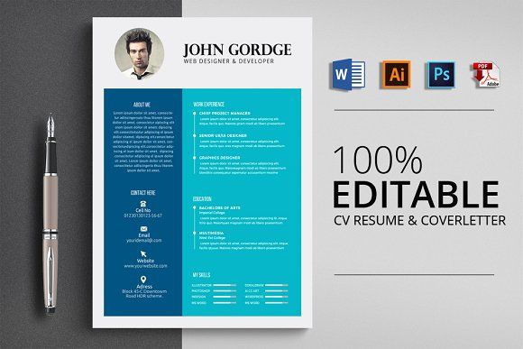 Cv Template Design Word from resumes.tn